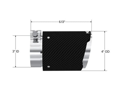 MBRP Univ Exhaust Tips Carbon