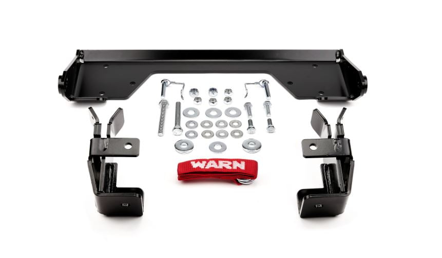 Warn Front Plow Mount for Kawasaki Mule . Requires WARN 103760 ProVantage II UTV Front Mount Pushtube and any length of WARN ProVantage II Blade