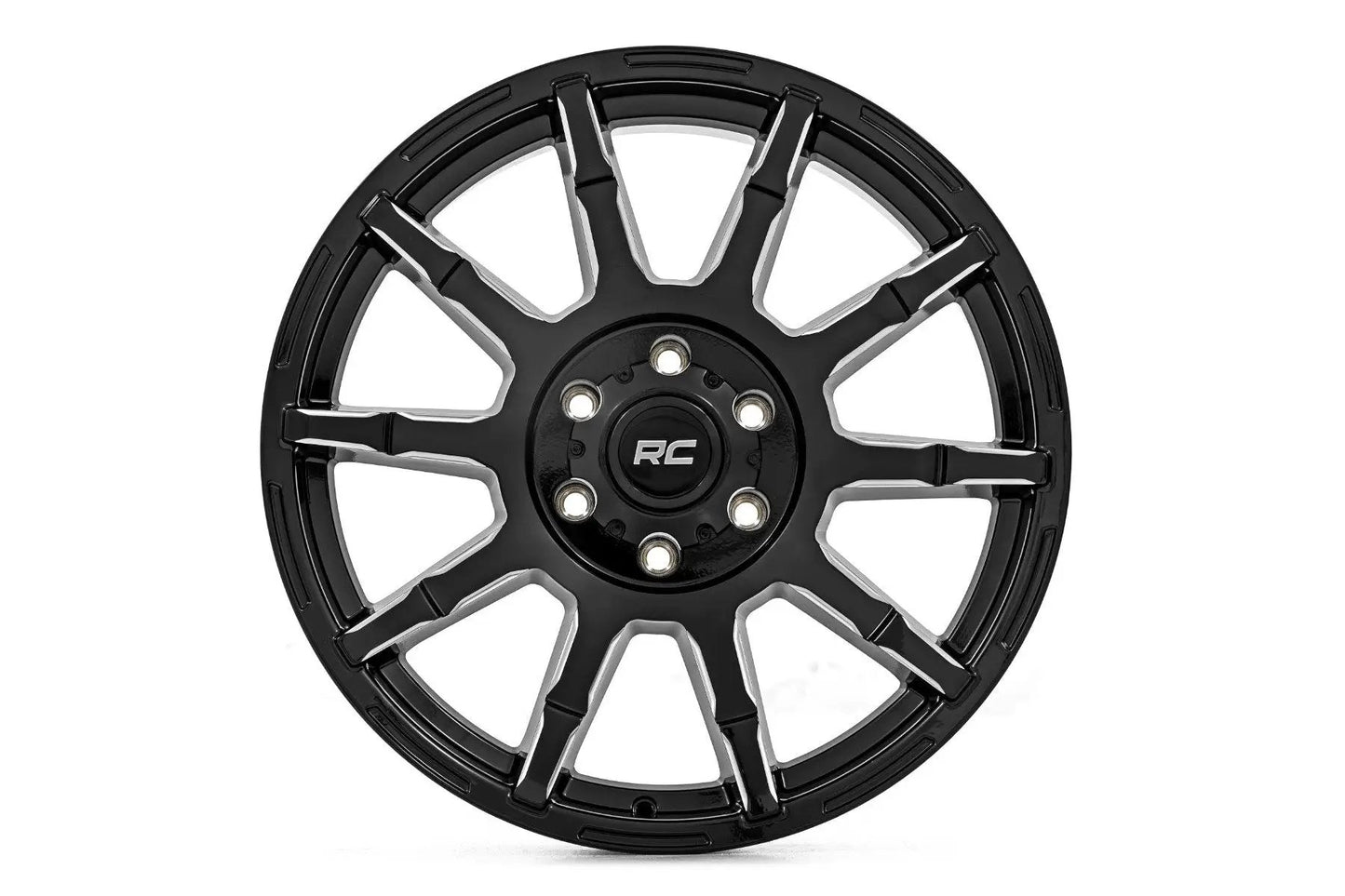 Rough Country 83 Series Wheel | One-Piece | Gloss Black | 20x9 | 6x135 | -12mm by Rough Country