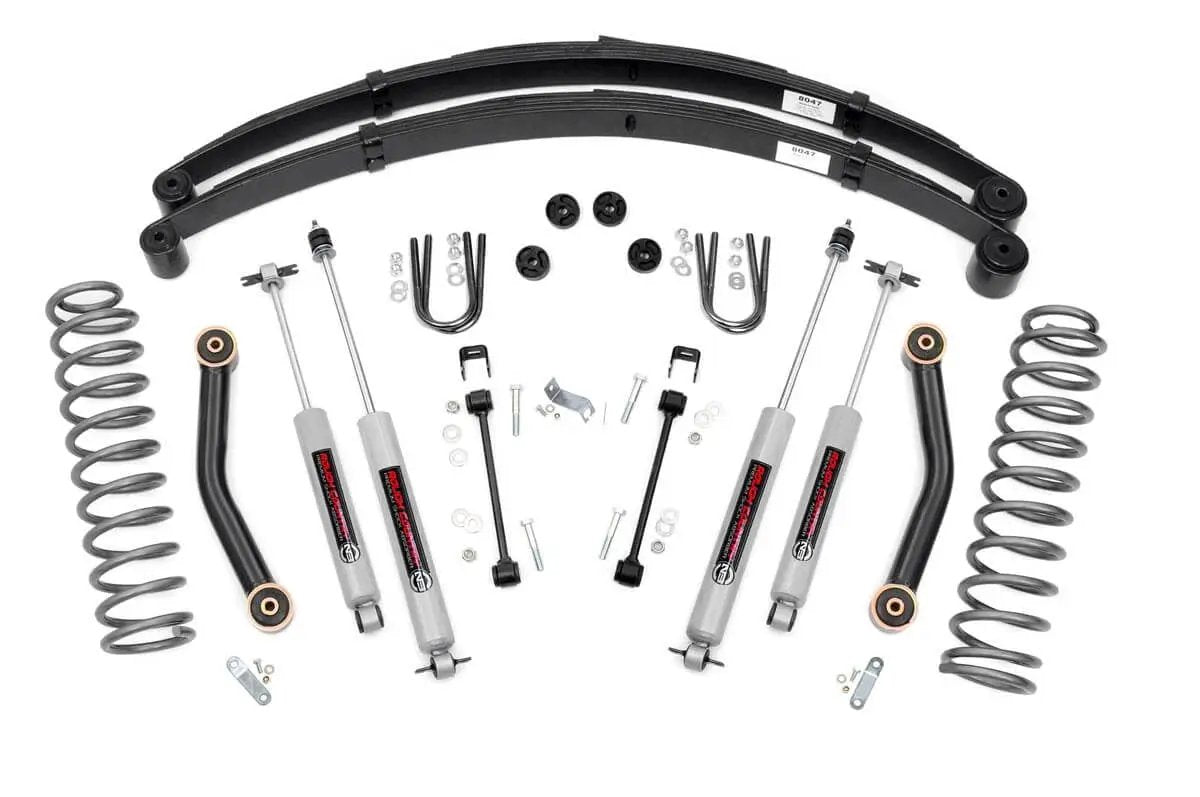 Rough Country 4.5 Inch Lift Kit | RR springs | Jeep Cherokee XJ 2WD/4WD (1984-2001) by Rough Country