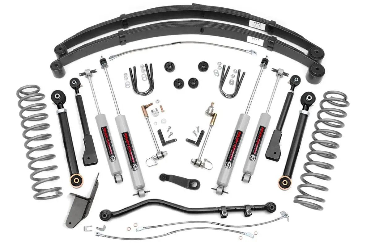 Rough Country 4.5 Inch Lift Kit | RR Springs | X-Series | Jeep Cherokee XJ 2WD/4WD (84-01) by Rough Country