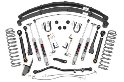 Rough Country 4.5 Inch Lift Kit | RR Springs | X-Series | Jeep Cherokee XJ 2WD/4WD (84-01) by Rough Country