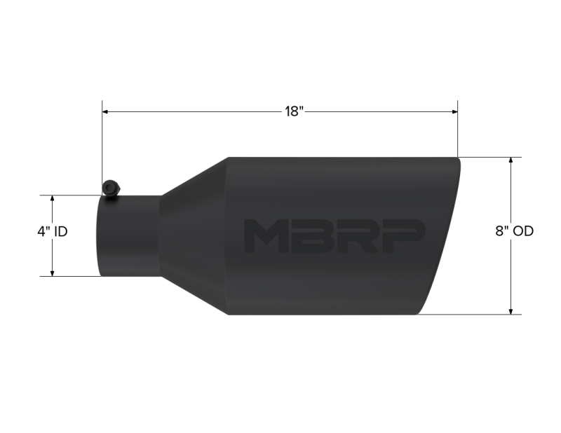 MBRP Univ Exhaust Tips BLK by MBRP