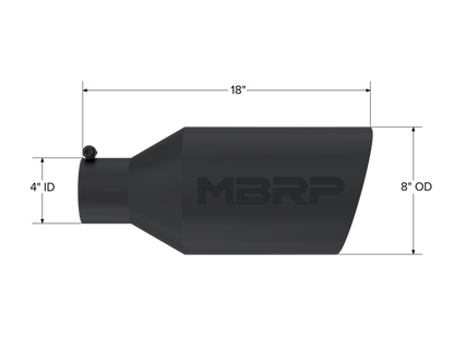 MBRP Univ Exhaust Tips BLK by MBRP