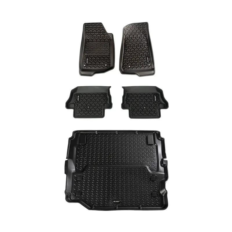 Rugged Ridge RUG Floor Liners - Black by Rugged Ridge