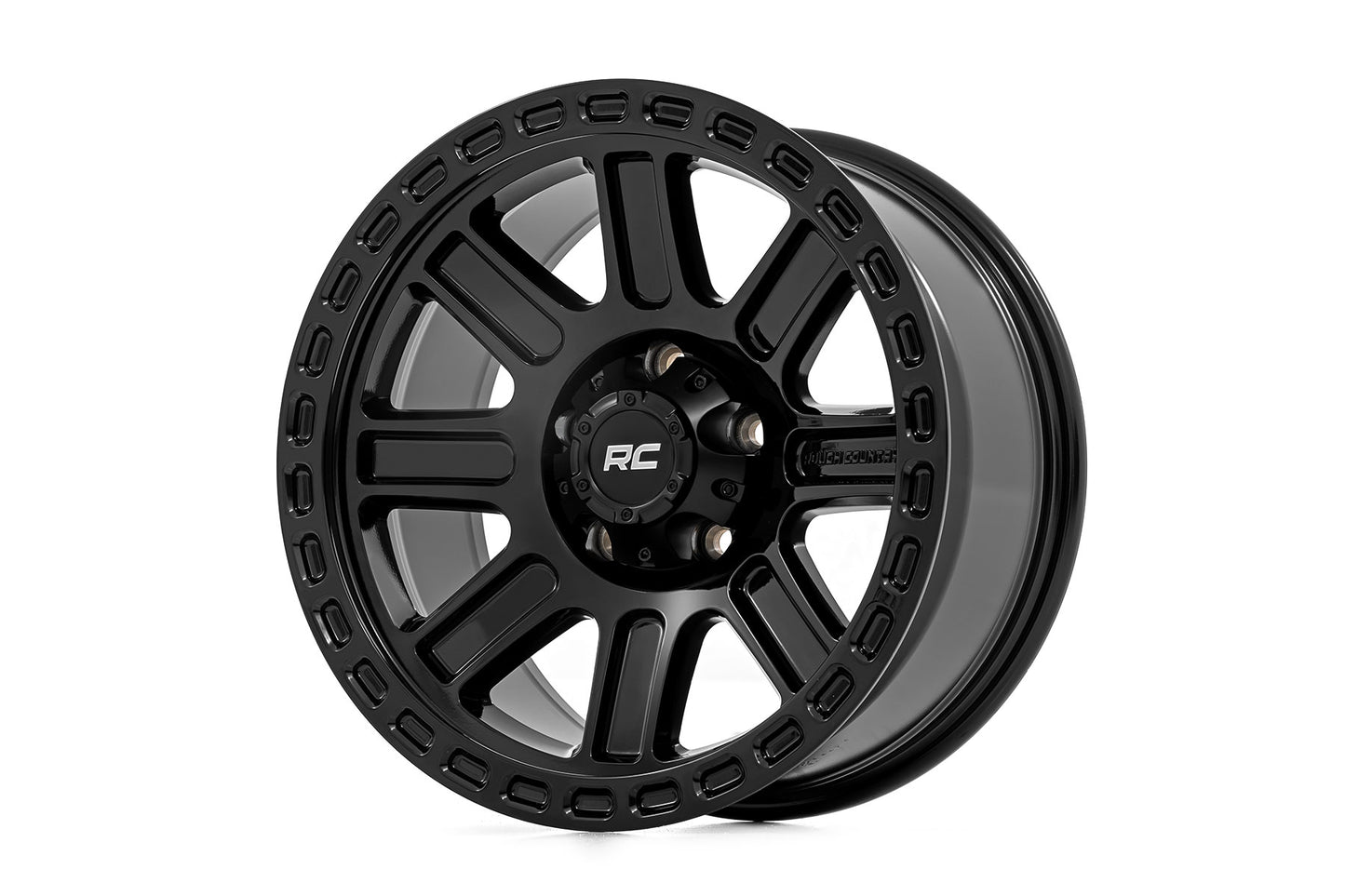 Llanta Rough Country Serie 84 | Negro Brillante | 18x8.5 | 5x5 | +0mm