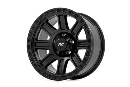 Llanta Rough Country Serie 84 | Negro Brillante | 18x8.5 | 5x5 | +0mm