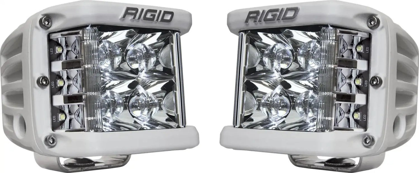 RIGID Industries D-SS PRO Side Shooter, Spot Optic, Surface Mount, White Housing, Pair by RIGID Industries