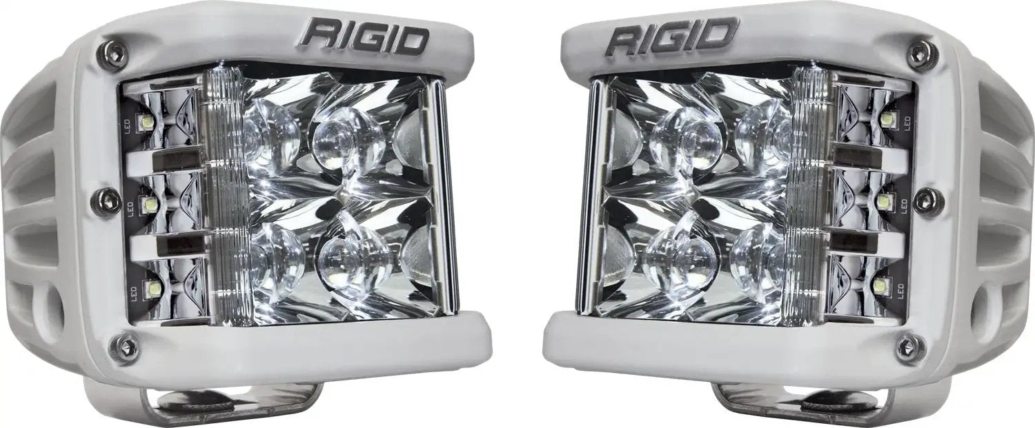 RIGID Industries D-SS PRO Side Shooter, Spot Optic, Surface Mount, White Housing, Pair by RIGID Industries