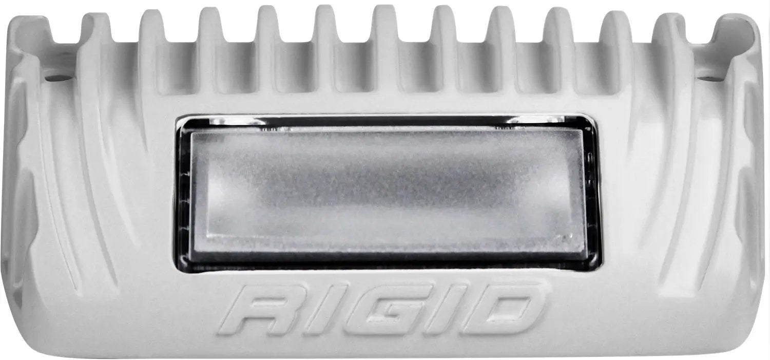 RIGID Industries 1x2 65 Degree DC LED Scene Light, White Housing , Single by RIGID Industries
