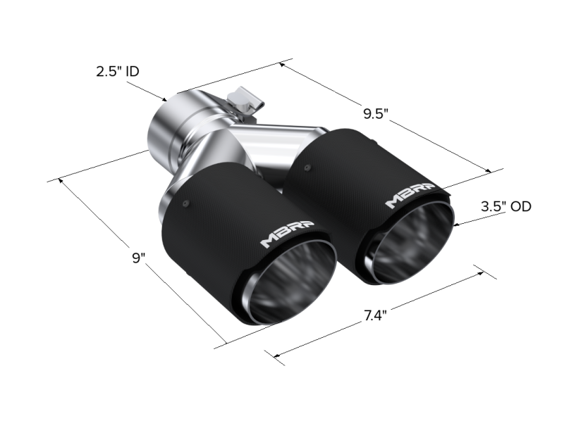 MBRP Univ Exhaust Tips Carbon by MBRP