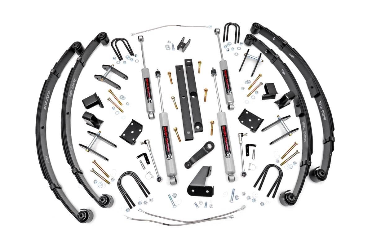 Kit de Elevación de 4.5 Pulgadas | Serie X | Dirección Asistida | Jeep Wrangler YJ 4WD (1987-1995)