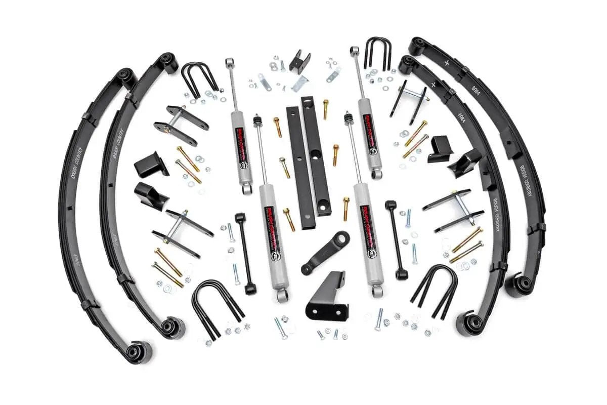 Rough Country 4.5 Inch Lift Kit | Power Steering | Jeep Wrangler YJ 4WD (1987-1995) by Rough Country