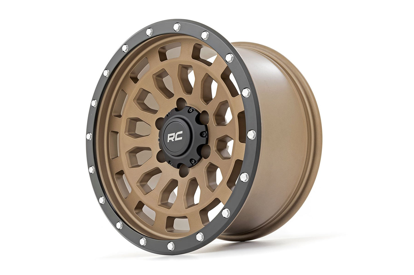 Rueda Rough Country Serie 87 | Beadlock simulado | Bronce/Negro | 17x8.5 | 5x5 | +0mm