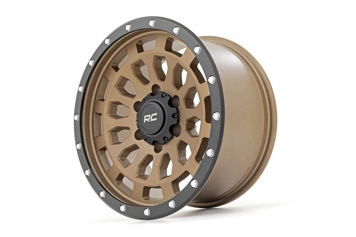 Rough Country 87 Series Wheel | Simulated Beadlock | Bronze/Black | 17x8.5 | 6x5.5 | +0mm by Rough Country