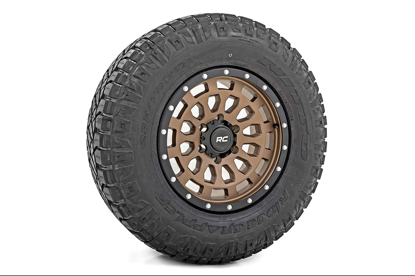 Rueda Rough Country Serie 87 | Beadlock simulado | Bronce/Negro | 17x8.5 | 5x5 | +0mm