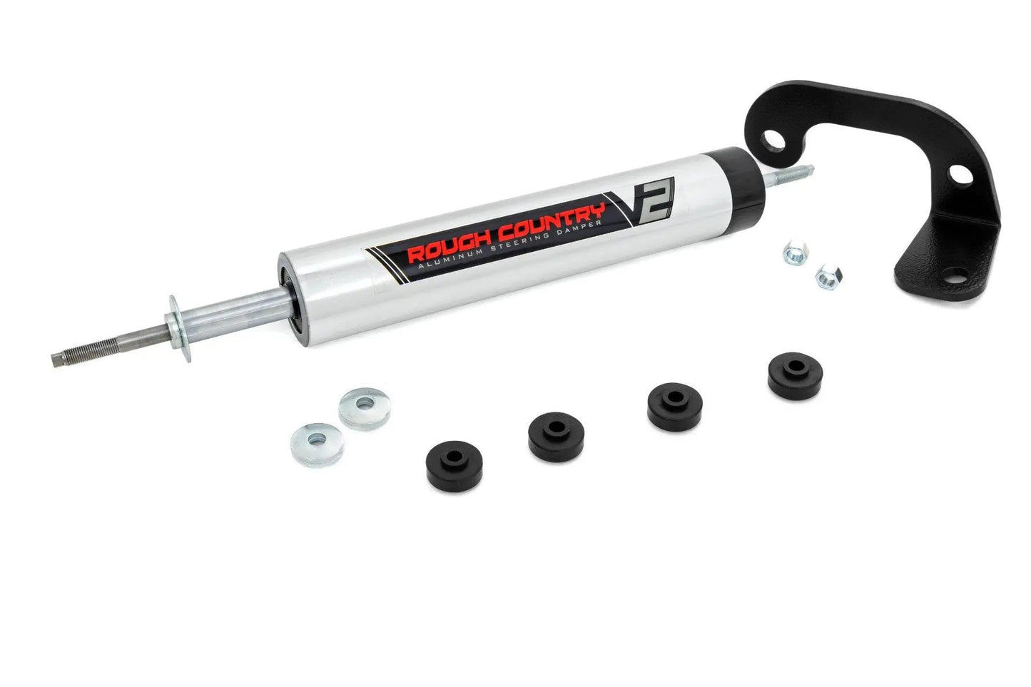Rough Country V2 Steering Stabilizer | 8-lug Only | 6 Inch Lift | Chevy C2500/K2500 C3500/K3500 Truck (88-00) by Rough Country