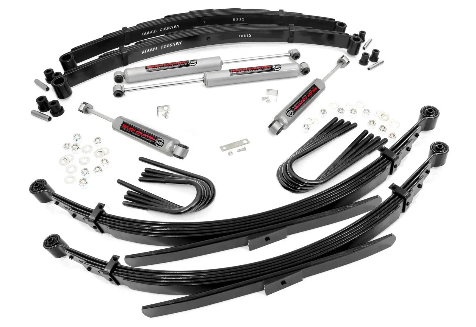 Rough Country 2 Inch Lift | 52 Inch Rear Springs | Chevy/GMC C10/K10 Truck & SUV/K5 Blazer (73-76) by Rough Country
