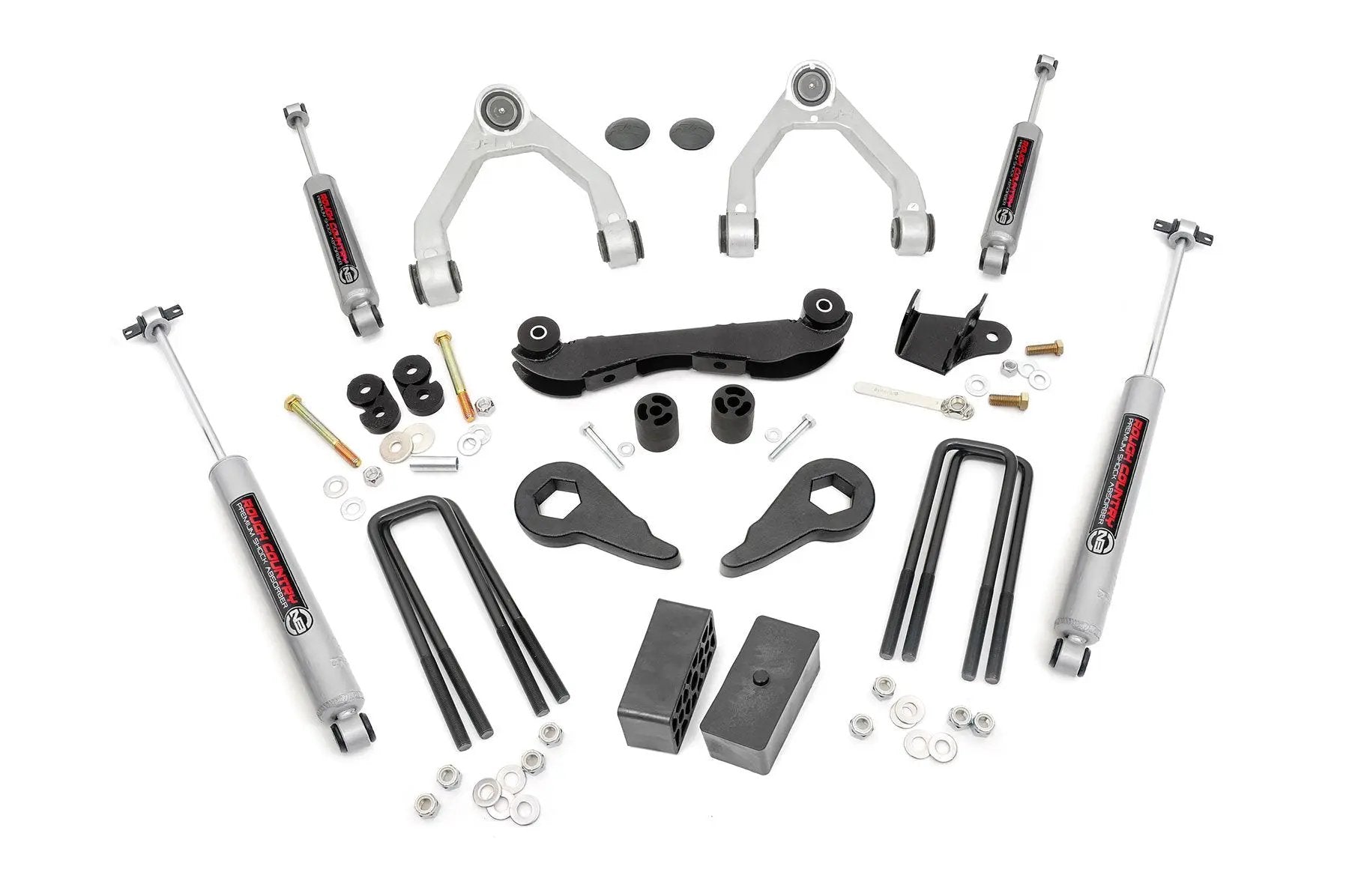 Rough Country 2-3 Inch Lift Kit | Rear Blocks | Chevy/GMC 1500 Truck & SUV 4WD (1988-1999) by Rough Country