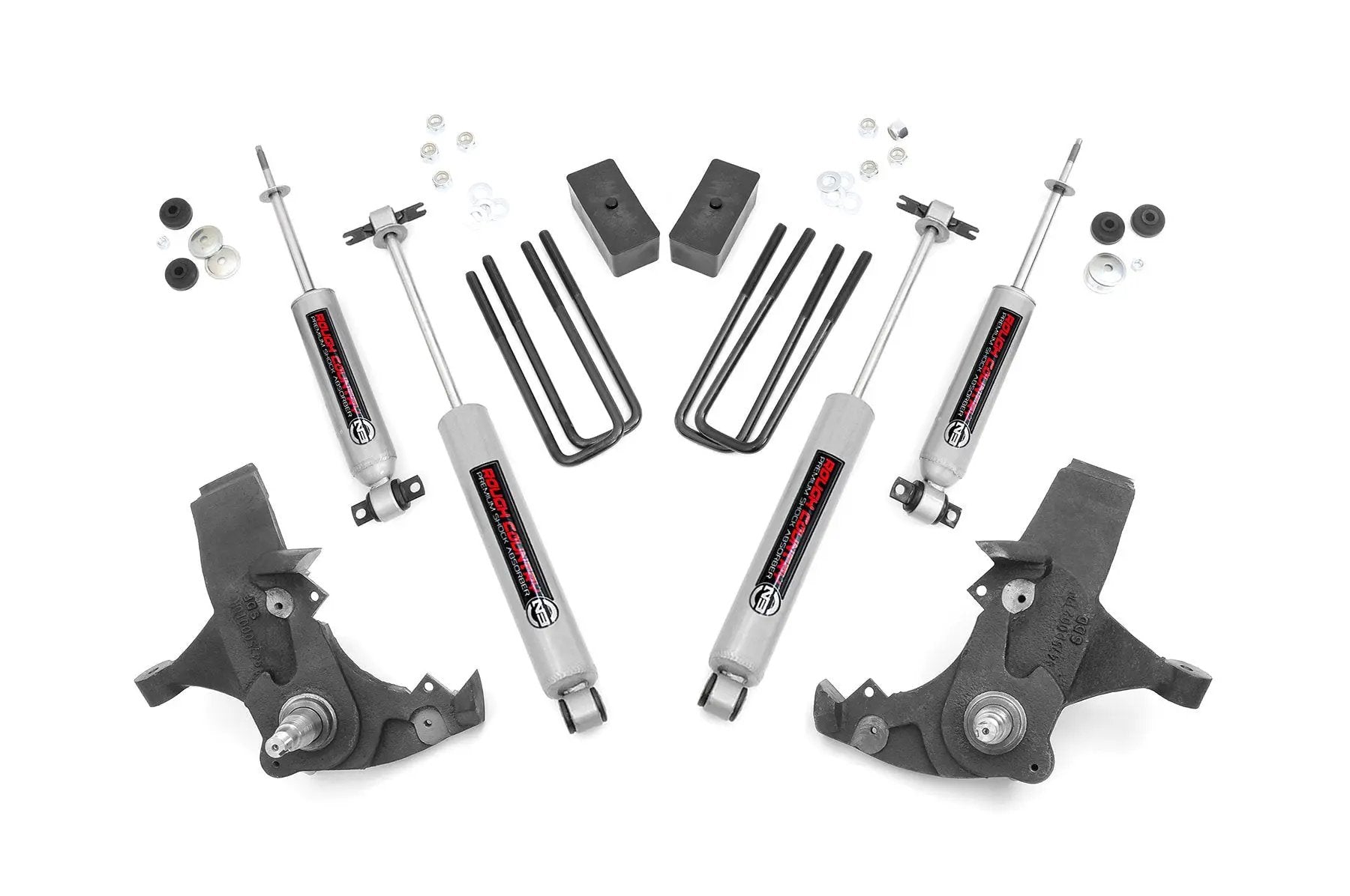 Rough Country 4 Inch Lift Kit | Chevy C1500/K1500 Pickup Extended Ca/Half-Ton SUV (88-99) by Rough Country