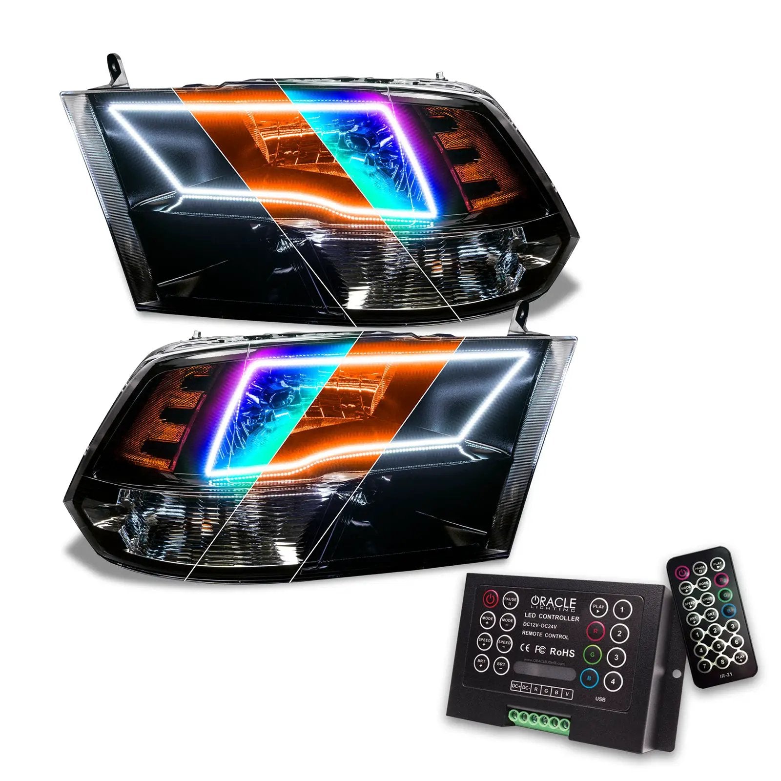 Oracle Lighting Will Not Fit Models With Factory Projector Headlights. Uses H11 Bulbs For Low Beam & HB3 ( 9005 ) Bulbs For High Beam. by Oracle Lighting