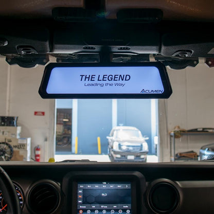 Acumen The Legend 3ch Waterproof Rear View Mirror Dash Cam with 1080P 60fps Front+ Rear+ Bumper/Cabin Cameras