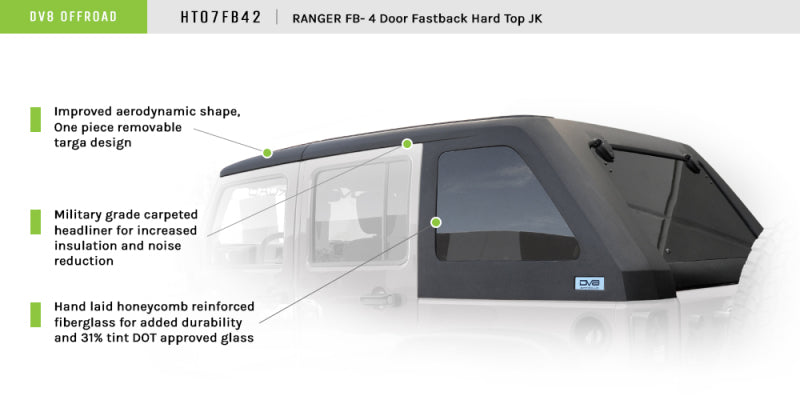 DV8 Offroad DVE Hard Tops