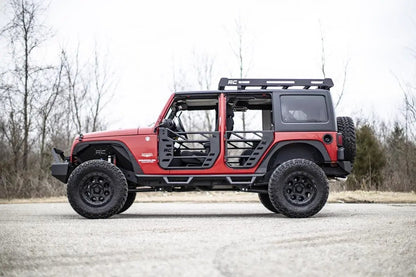 Rough Country Tubular Doors | Front and Rear | Jeep Wrangler JK/Wrangler Unlimited (07-18) by Rough Country