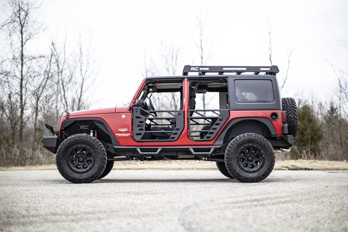 Rough Country Tubular Doors | Rear | Jeep Wrangler JK/Wrangler Unlimited (2007-2018) by Rough Country