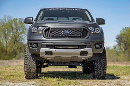 Rough Country LED Light Kit | Bumper Mount | 6" Black Slimline Pair | Ford Ranger (19-23) by Rough Country