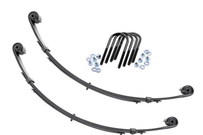 Rough Country Front Leaf Springs | Military Wrap | 4" Lift| Pair | Jeep Wrangler YJ (87-95) by Rough Country