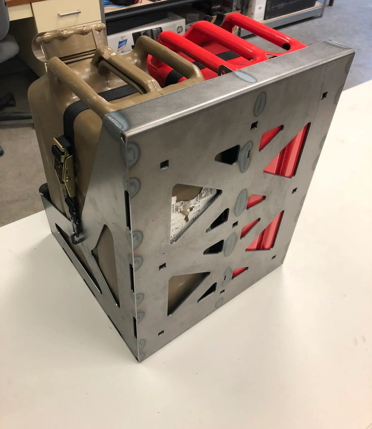 C4 Fabrication Dual Jerry Can Carrier by C4 Fabrication