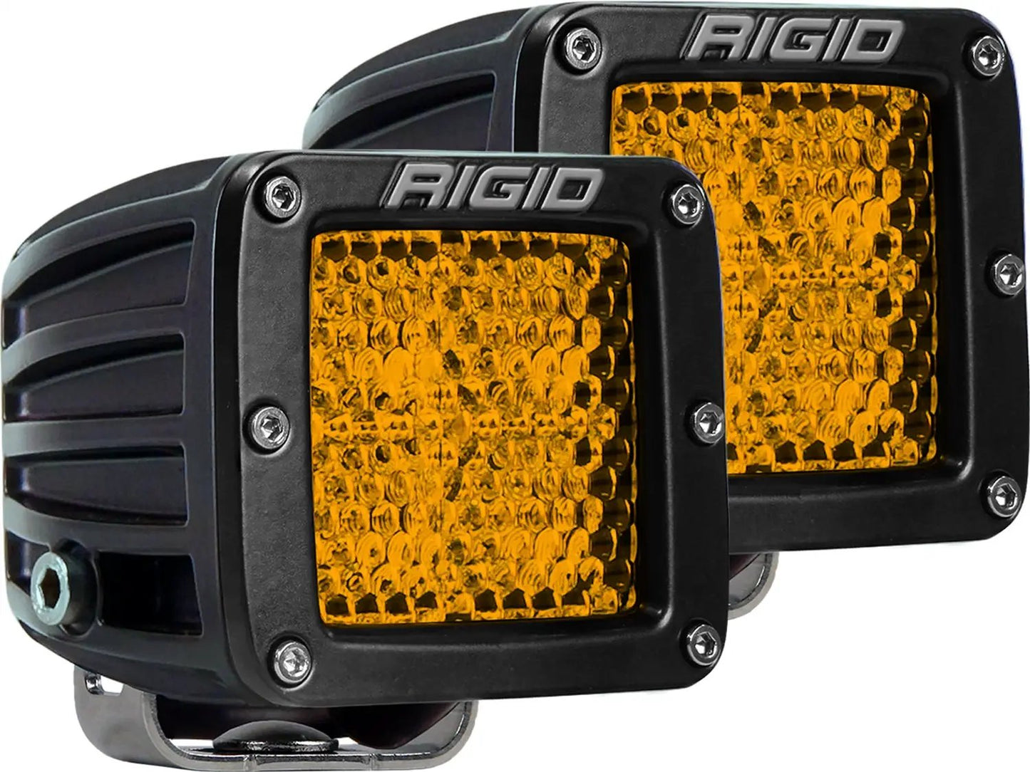 RIGID Industries D-Series Rear Facing Light, High/Low, Amber, Diffused, Surface Mount, Pair by RIGID Industries