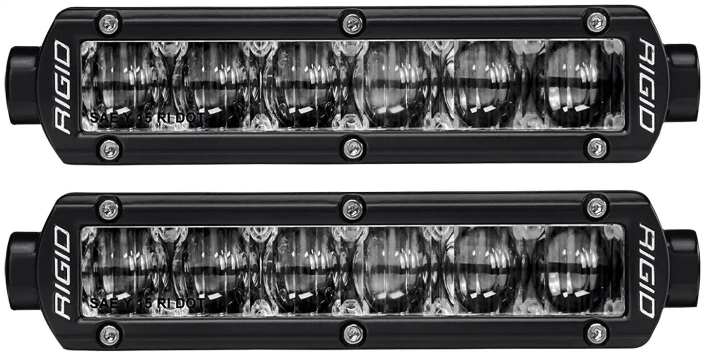 RIGID Industries SR-Series DOT/SAE J583 6 Inch White LED Fog Light, Pair by RIGID Industries