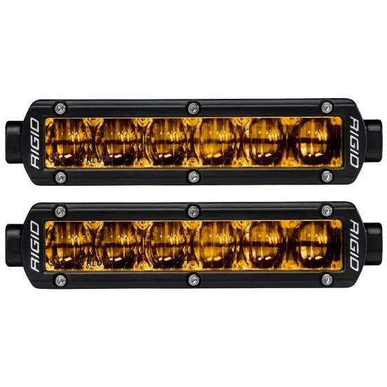 RIGID Industries SR-Series DOT/SAE J583 6 Inch Selective Yellow LED Fog Light, Pair by RIGID Industries