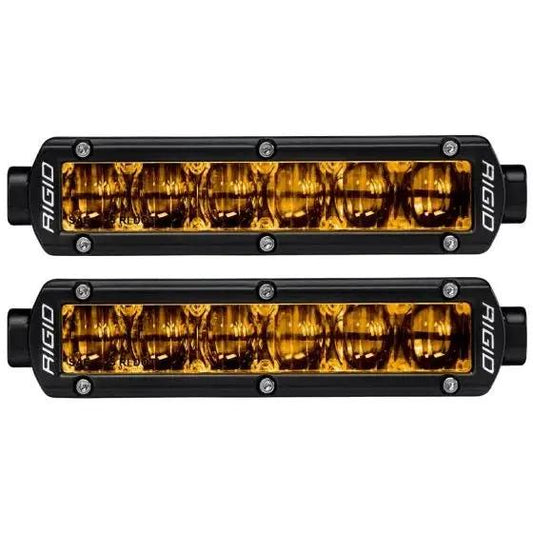 RIGID Industries SR-Series DOT/SAE J583 6 Inch Selective Yellow LED Fog Light, Pair by RIGID Industries