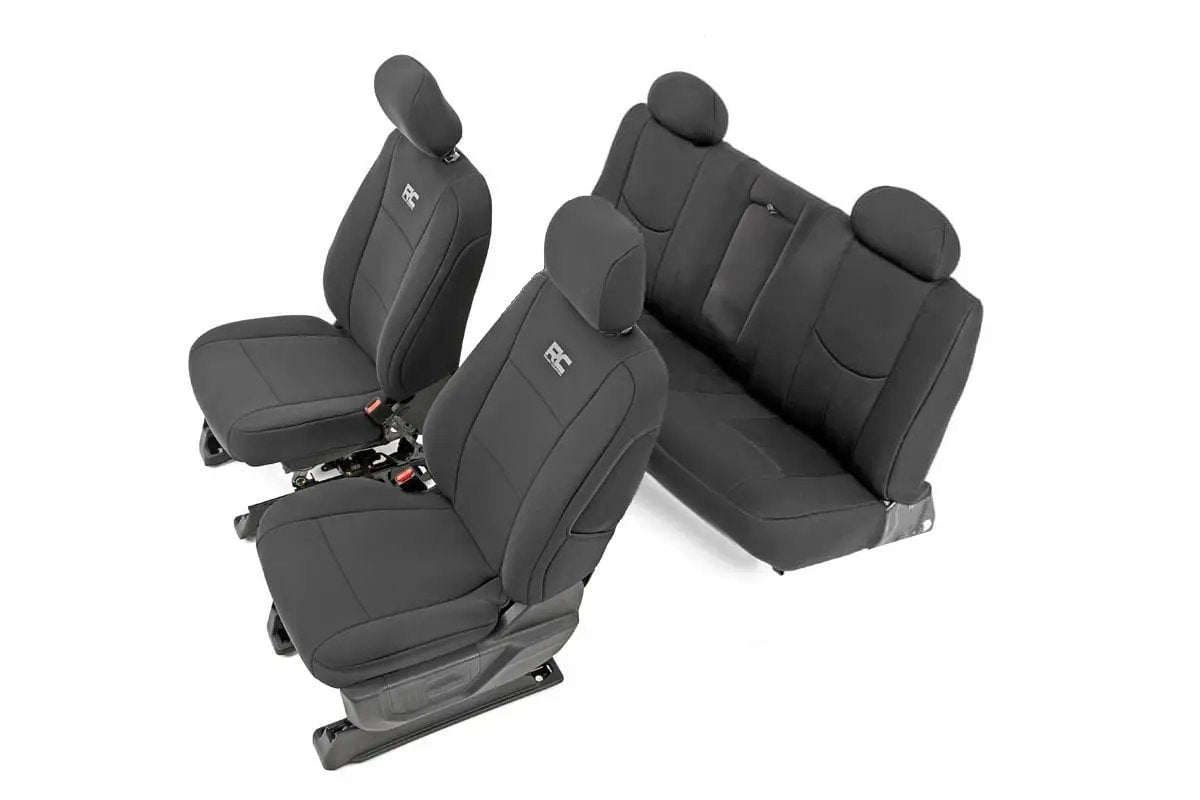 Rough Country Seat Covers | FR 40/20/40 & Rear | Chevy/GMC 1500 (14-18 & Classic) by Rough Country