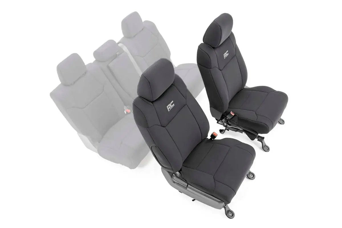 Rough Country Seat Covers | Front W/ Console Cover | Toyota Tundra 2WD/4WD (2014-2021) by Rough Country