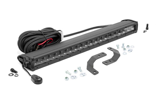 Kit de luces LED | Montaje debajo de la cama | Barra única negra de 20" | Polaris Ranger XP 1000
