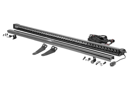 Rough Country LED Light Kit | Lower Windshield | 50" Black Single Row | Polaris General XP 4 1000 by Rough Country