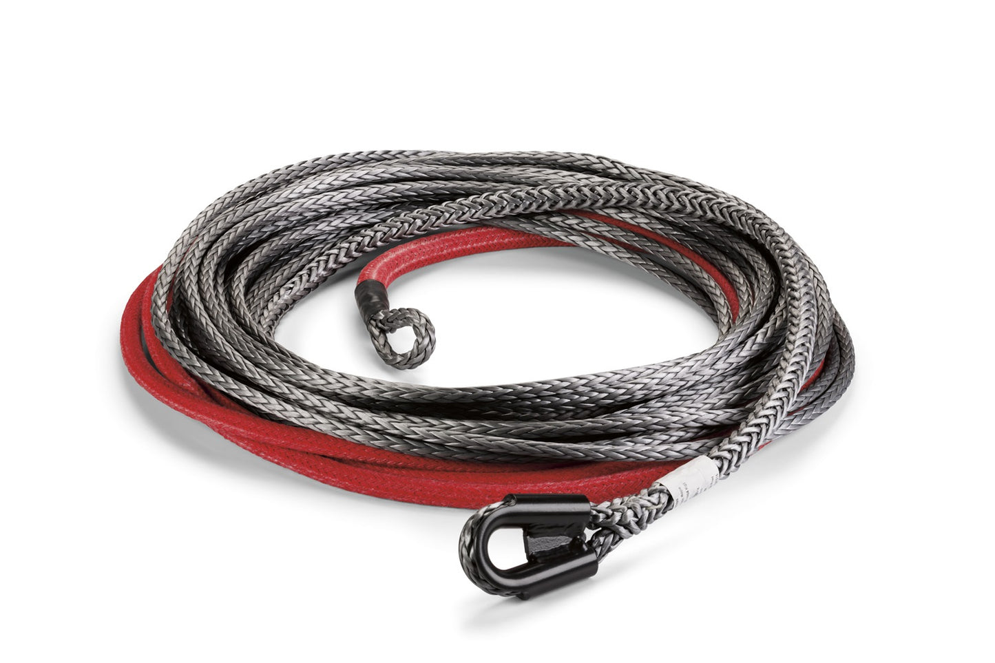 Warn Spydura Pro (TM) synthetic rope for winches up to 16,500 lbs. (7484 kg) pulling capacity. 3/8" (9.5MM) X 80' (24.4M)