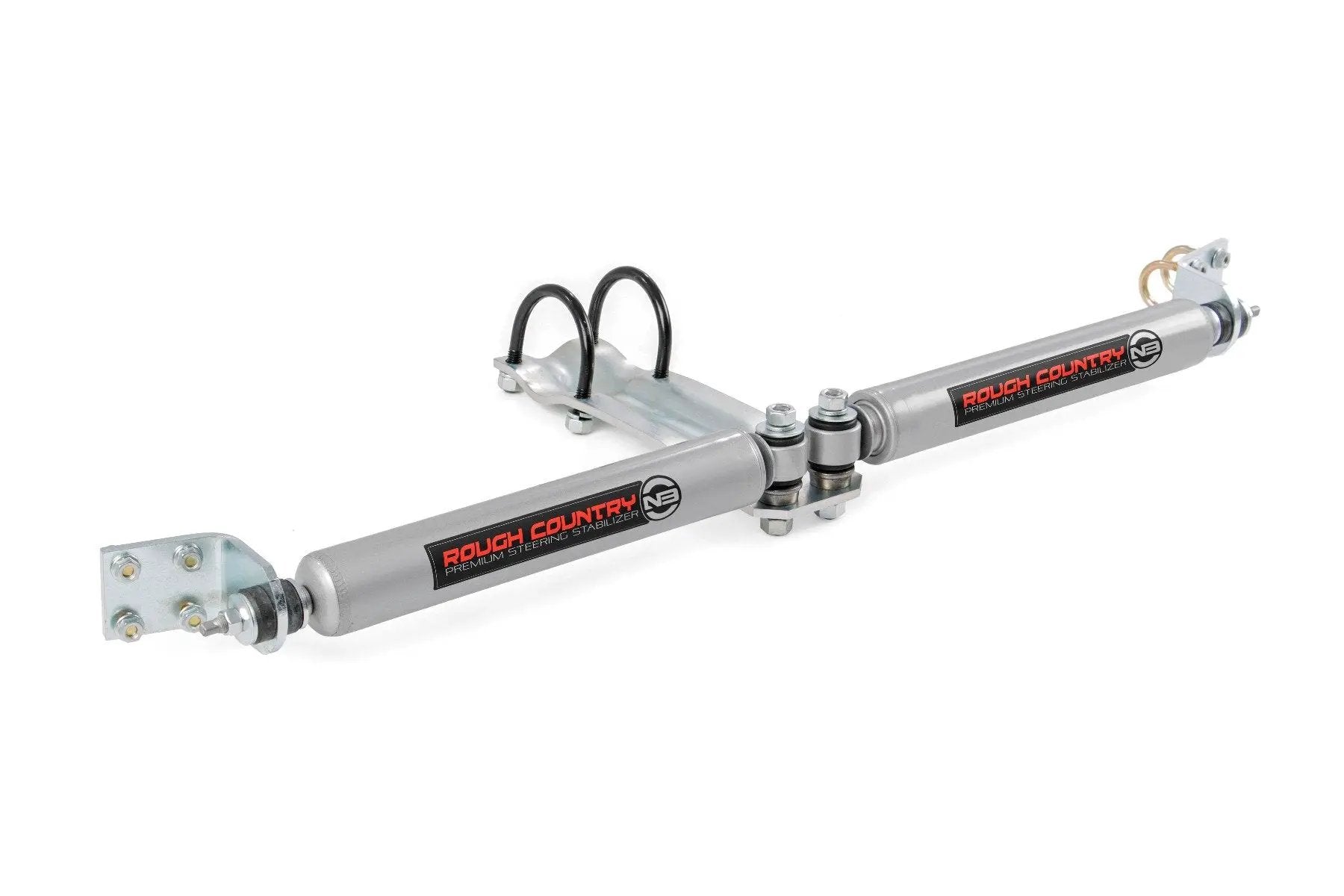 Rough Country N3 Steering Stabilizer | Dual | 2-8 Inch Lift | Dodge 1500 4WD (1994-1999) by Rough Country