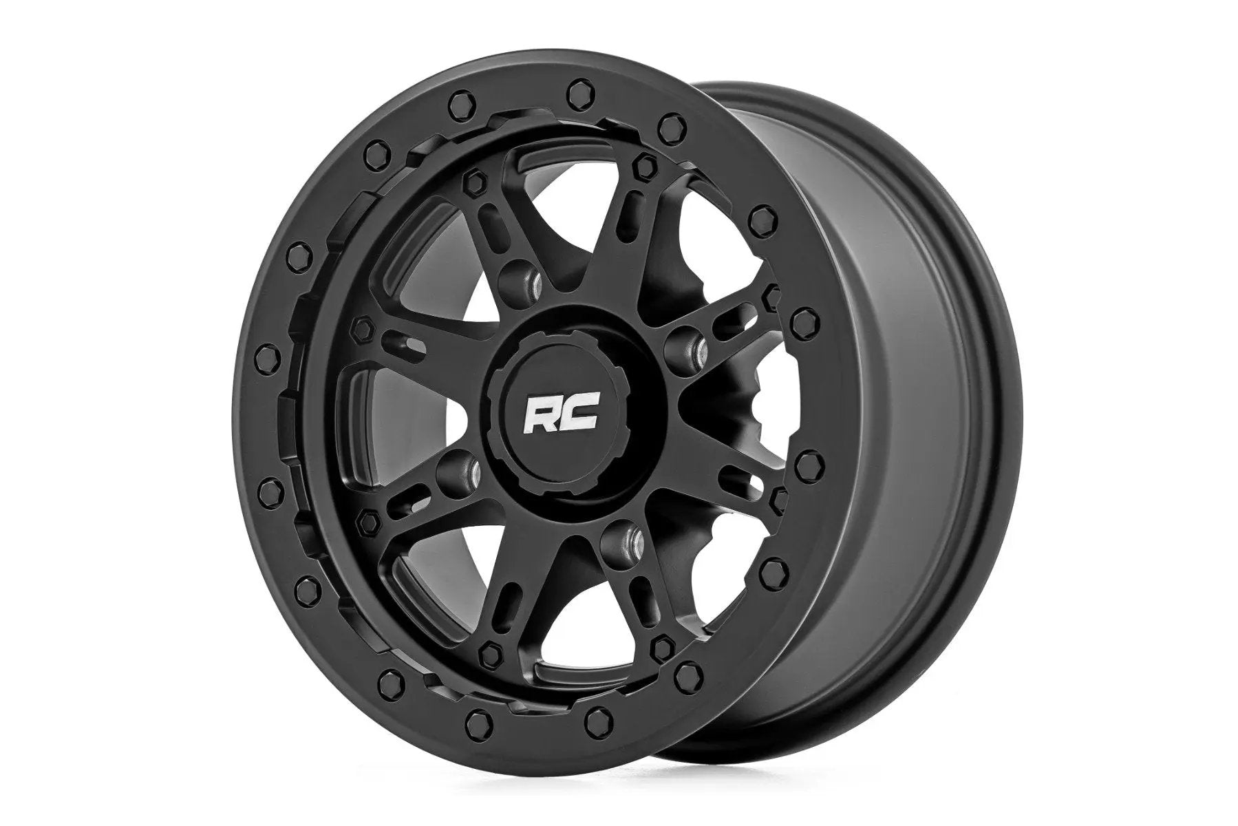 Rough Country 94 Series Wheel | UTV | Matte Black | 14x7 | 4x156 | +10mm by Rough Country