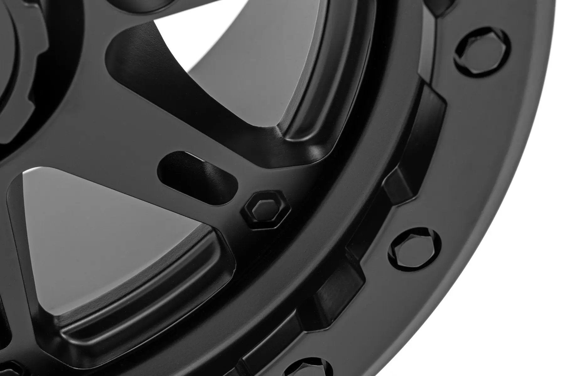 Rough Country 94 Series Wheel | UTV | Matte Black | 14x7 | 4x156 | +10mm by Rough Country