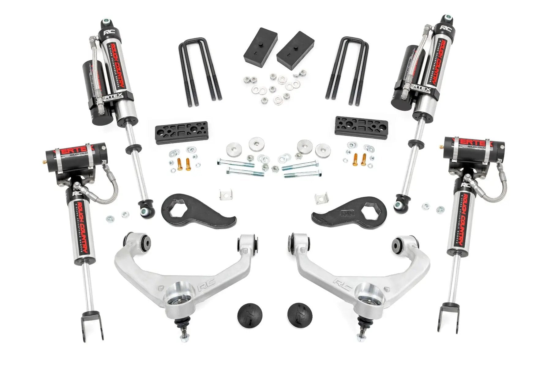 Rough Country 3 Inch Lift Kit | Vertex | w/ Overloads | Chevy/GMC 2500HD/3500HD (20-26) by Rough Country