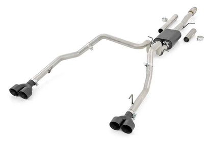 Rough Country Performance Exhuast | Stainless | Crew/Dbl | RR Exit | Chevy/GMC Sierra/Silverado 1500 (19-26) by Rough Country