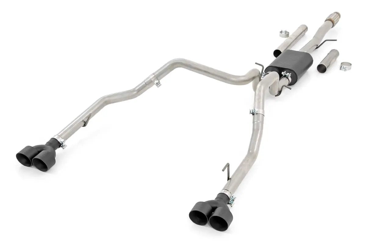 Rough Country Performance Cat-Back Exhaust | 6.2L | 5'8" & 6'6" Bed | Chevy/GMC Sierra/Silverado 1500 (19-26) by Rough Country