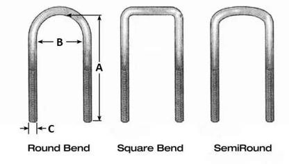 Fabtech FAB Leaf Spring U-Bolt Kit