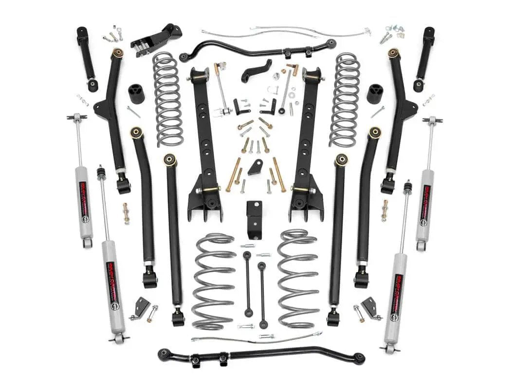 Rough Country 4 Inch Lift Kit | Long Arm | Jeep Wrangler Unlimited 4WD (2004-2006) by Rough Country