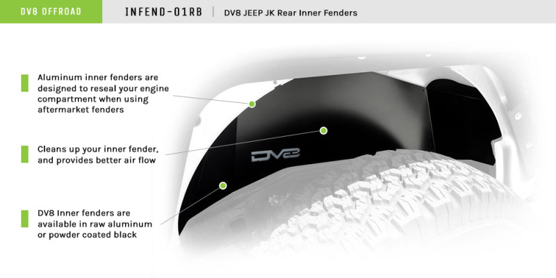 DV8 Offroad DVE Inner Fender Liners